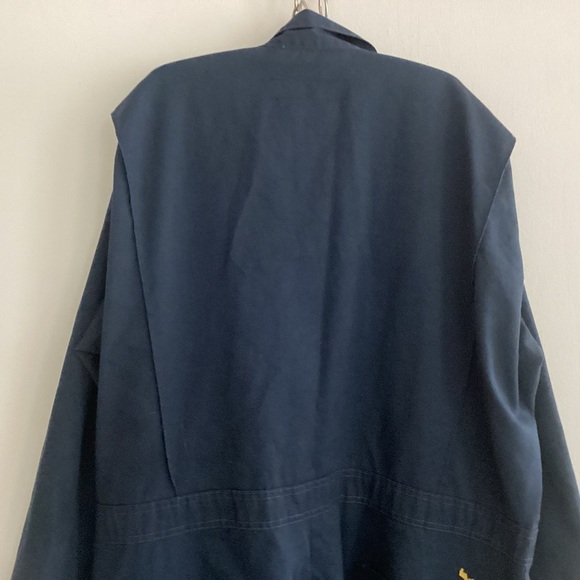 Red Kap Blue Paint Thrashed Twill Action Back Coverall with Chest Pockets Sz 50 - Picture 5 of 8